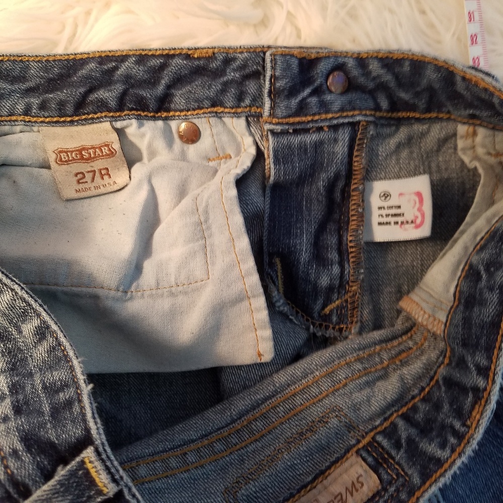 Big Star Sweet Low Boot Cut Jeans 27R - Picture 6 of 6